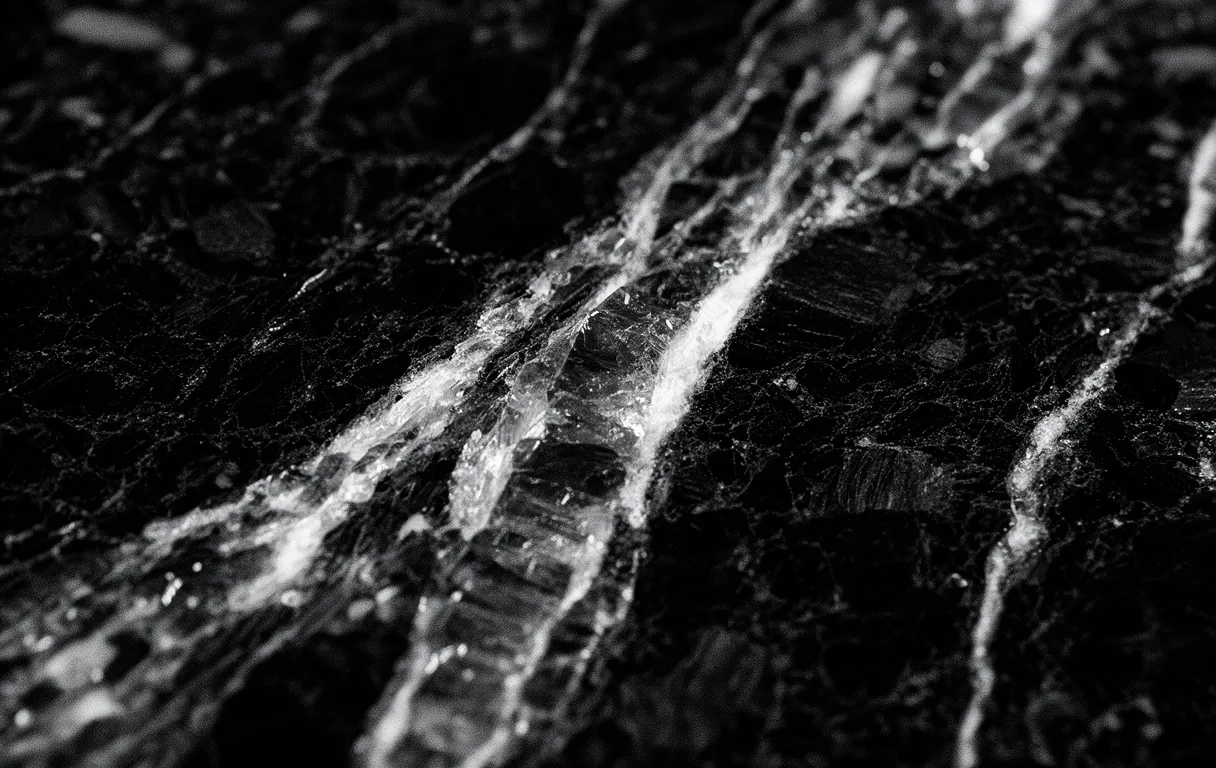 High-contrast granite texture representing permanent digital structure.
